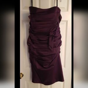 Alfred Angelo Elegant Eggplant Women's Dress Size 16